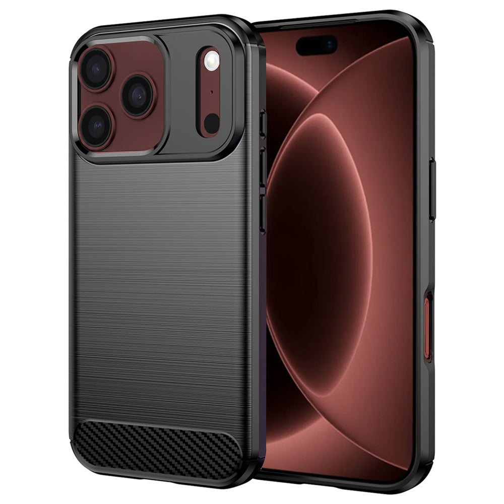 Funda para Apple iPhone 18 Pro Max / 17 Pro Max, Techsuit, Carbono, Negra