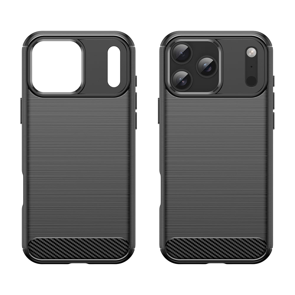 Funda para Apple iPhone 18 Pro Max / 17 Pro Max, Techsuit, Carbono, Negra
