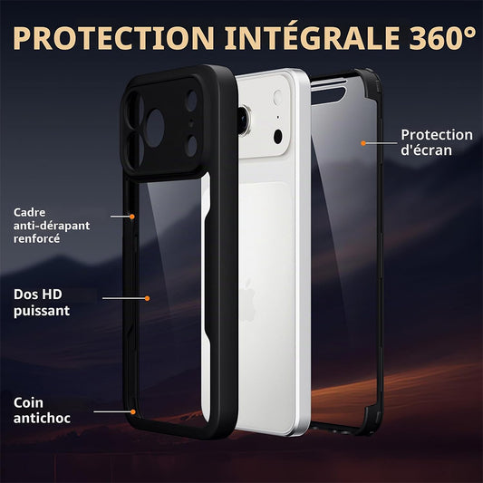 Funda para Apple iPhone 18 Pro Max / 17 Pro Max, Techsuit, ColorVerse 360, Negra