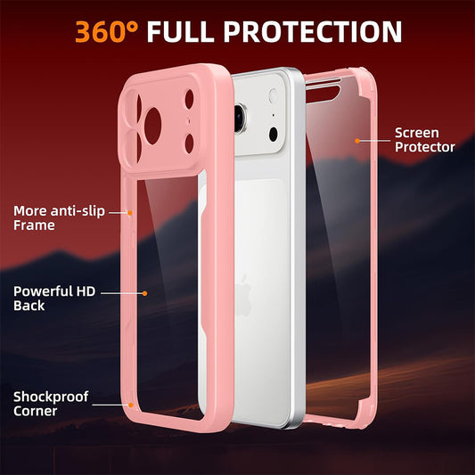 Funda para Apple iPhone 18 Pro Max / 17 Pro Max, Techsuit, ColorVerse 360, Rosa