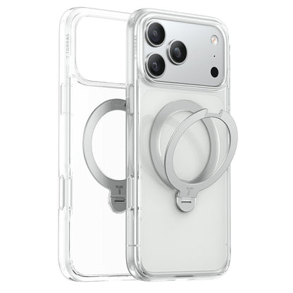 Funda MagSafe para Apple iPhone 18 Pro Max / 17 Pro Max, Torras, Ostand Spin, Transparente