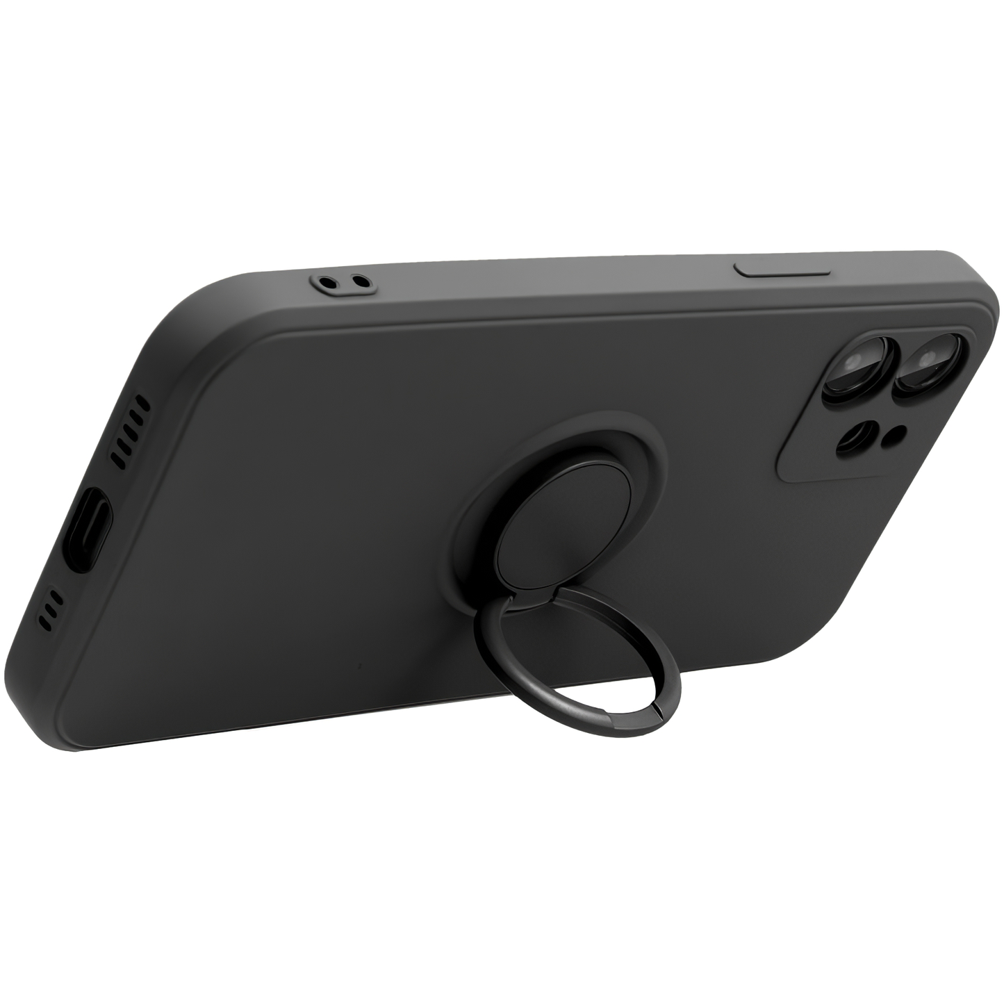 Funda para Apple iPhone 16 Plus, OEM, Anillo de Silicona, Negra