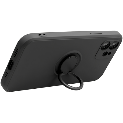 Funda para Apple iPhone 16 Pro Max, OEM, Anillo de Silicona, Negra