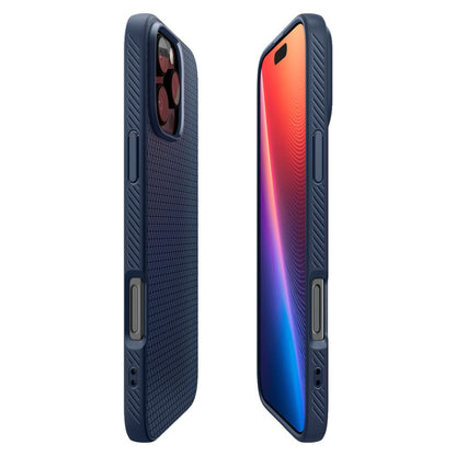 Funda para Apple iPhone 16 Pro Max, Spigen, Liquid Air, Azul ACS07989 