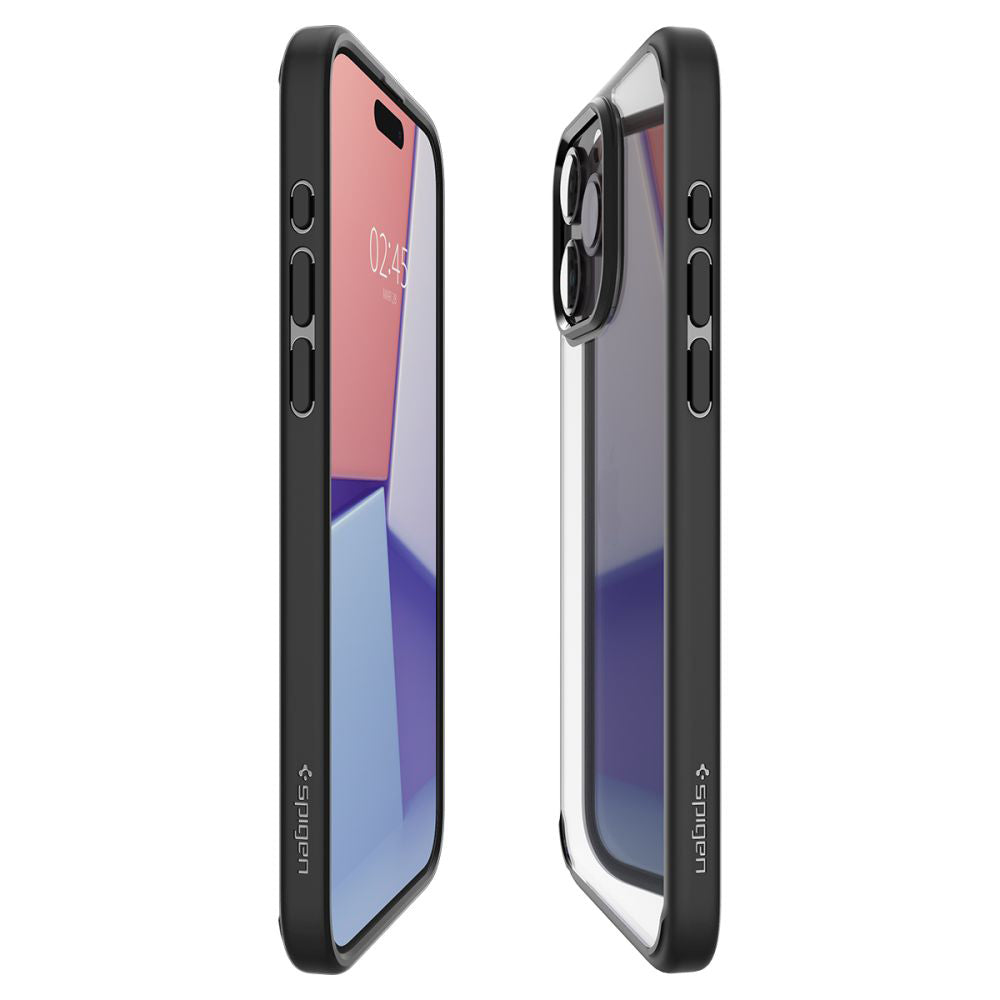 Funda para Apple iPhone 15 Pro, Spigen, Ultra Hybrid, Negro ACS06713