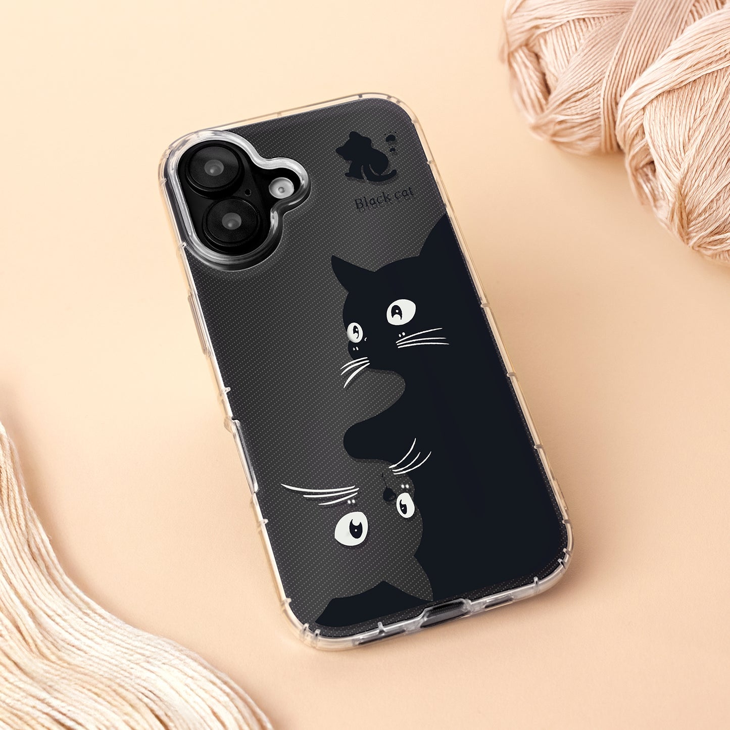 Funda para Apple iPhone 17, OEM, Ultra Trendy Cat, Negra