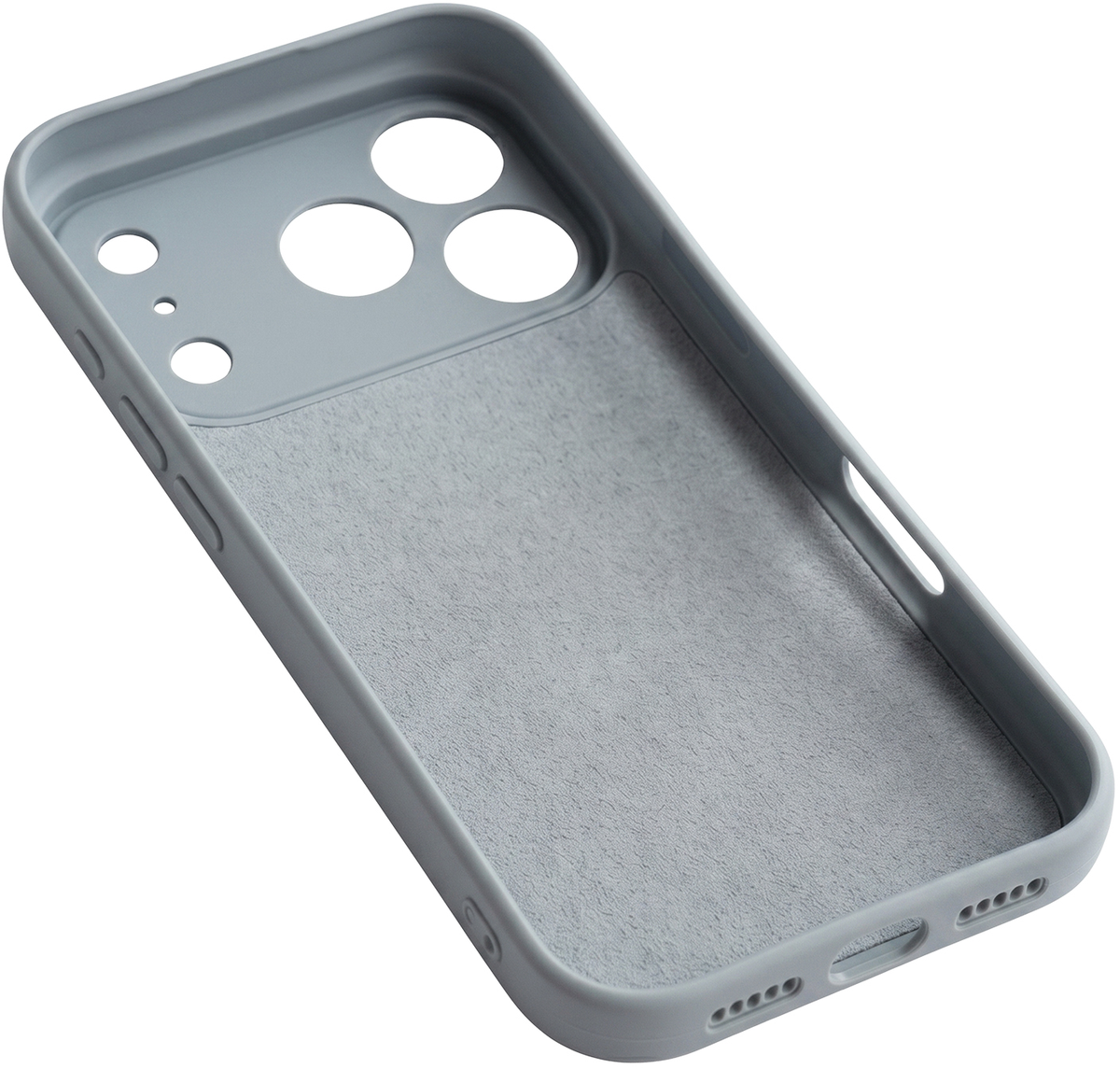 Funda para Apple iPhone 17 Pro Max, OEM, Silicona, Gris