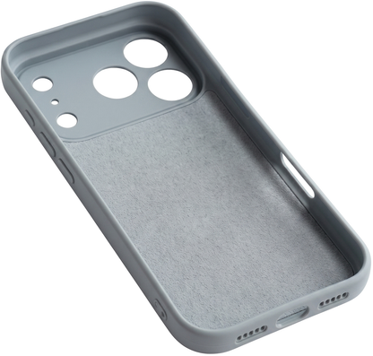 Funda para Apple iPhone 17 Pro Max, OEM, Silicona, Gris