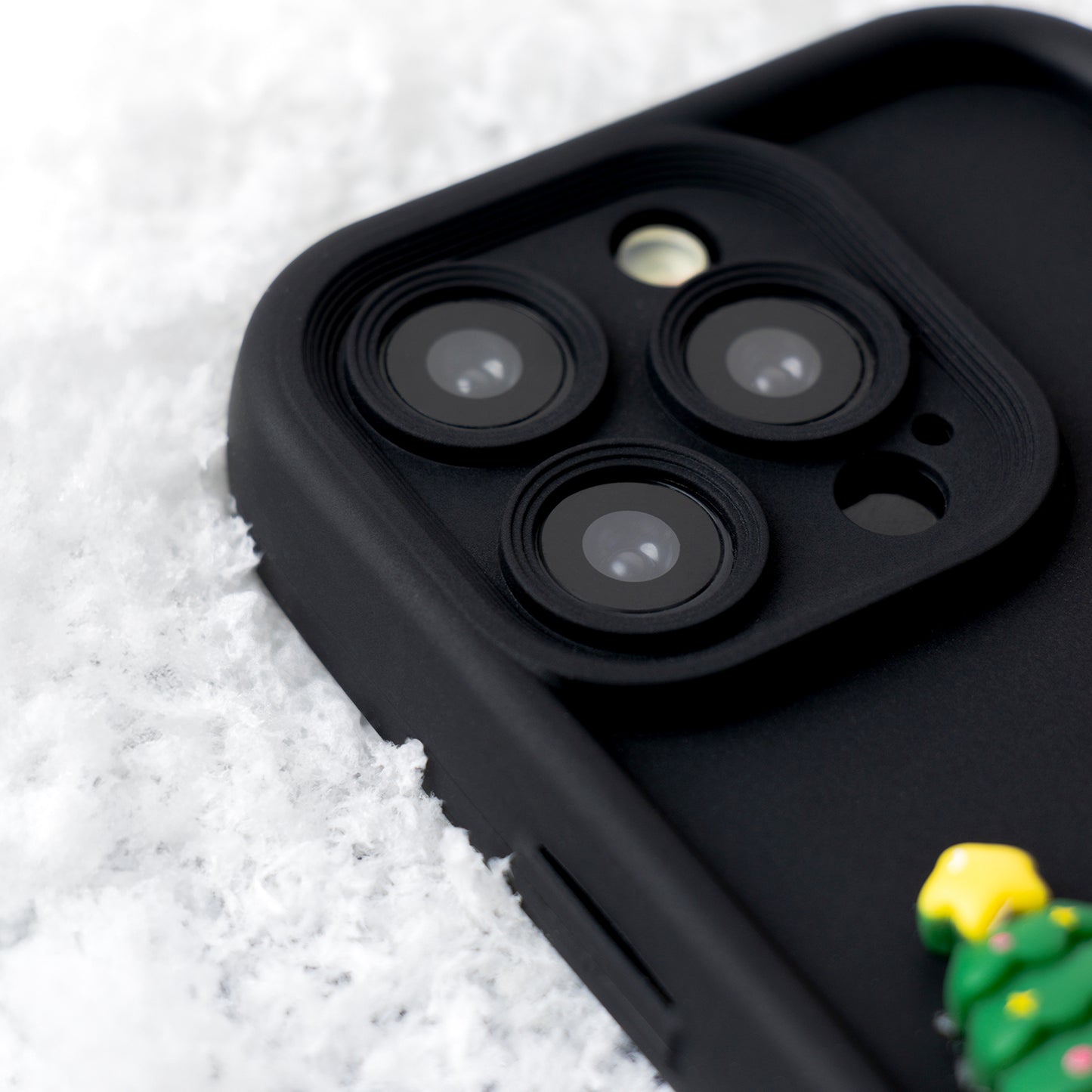 Funda para Apple iPhone 15 Pro, OEM, Ultra Trendy 3D Christmas, Negra