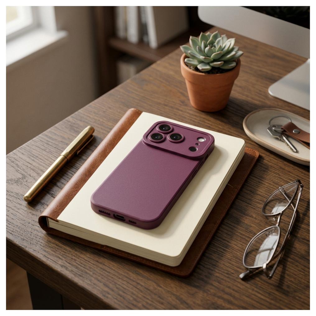 Funda para Apple iPhone 18 Pro Max / 17 Pro Max, OEM, Matt 2.0, color vino
