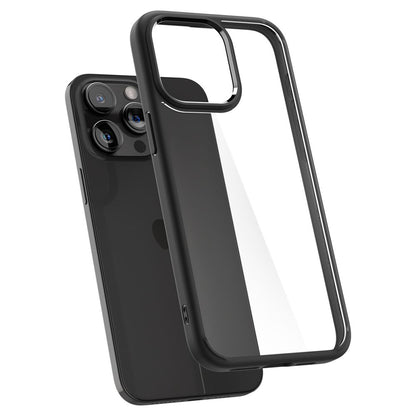 Funda para Apple iPhone 15 Pro, Spigen, Ultra Hybrid, Negro ACS06713