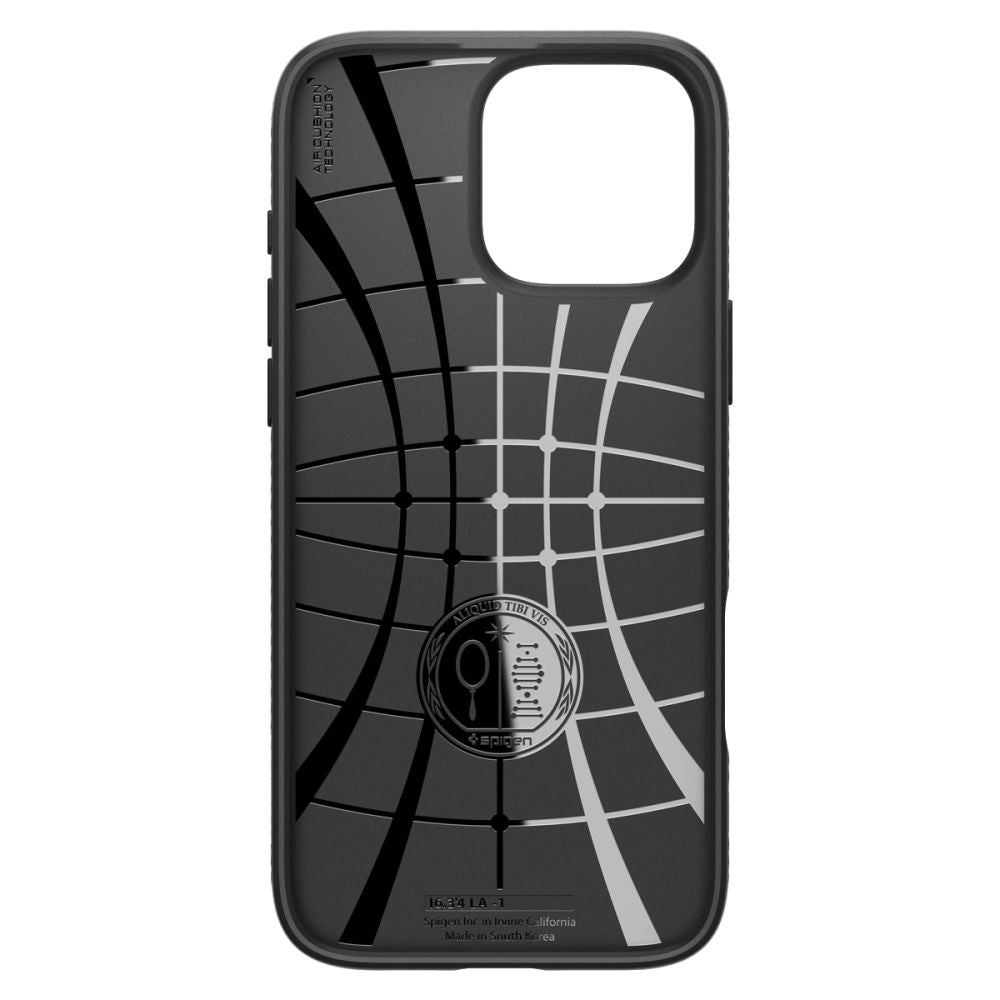 Funda para Apple iPhone 16 Pro Max, Spigen, Liquid Air Matte, Negro ACS07988 