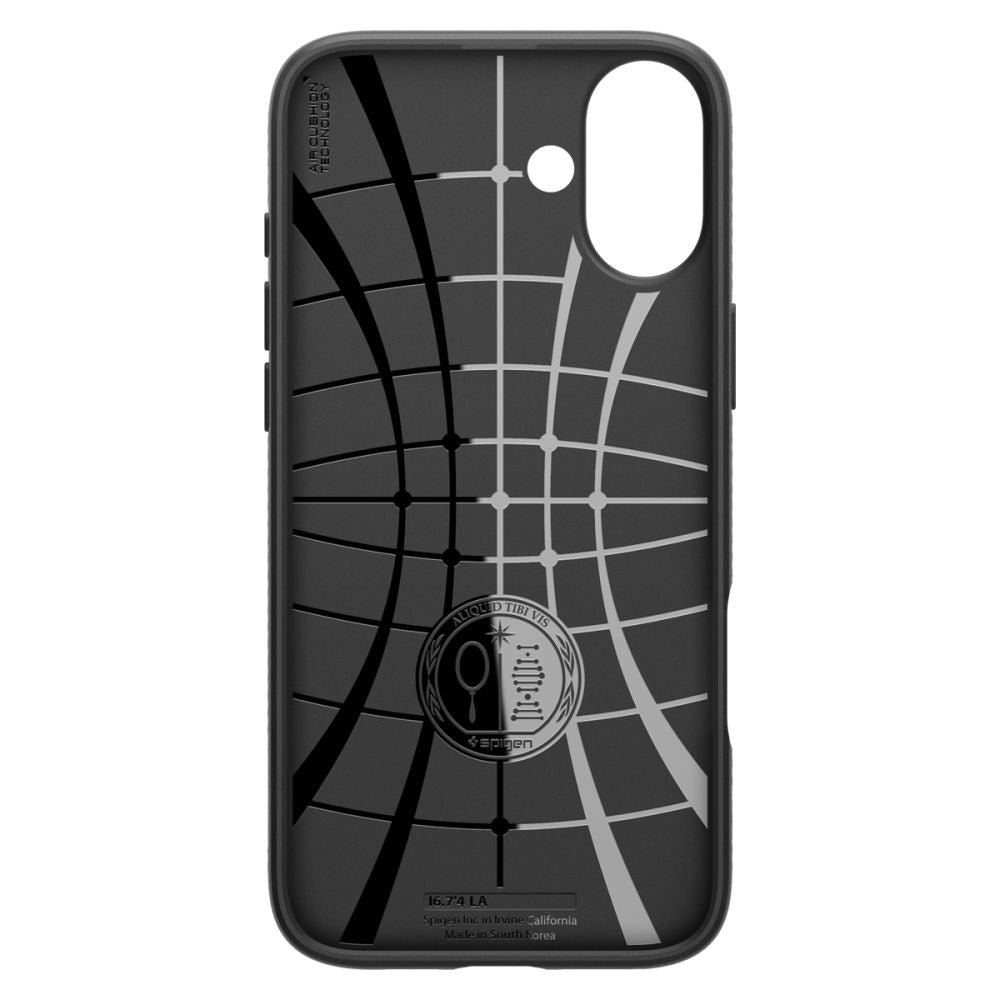 Funda para Apple iPhone 16, Spigen, Liquid Air Matte, Negro ACS08194 