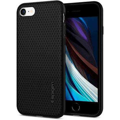 Funda para Apple iPhone SE (2022) / SE (2020) / 8 / 7, Spigen, Liquid Air, Negra 042CS20511