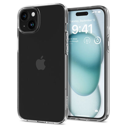 Funda para Apple iPhone 15, Spigen, Liquid Crystal, Transparente