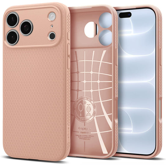 Funda para Apple iPhone 18 Pro Max / 17 Pro Max, Spigen, Liquid Air, Rosa ACS12115
