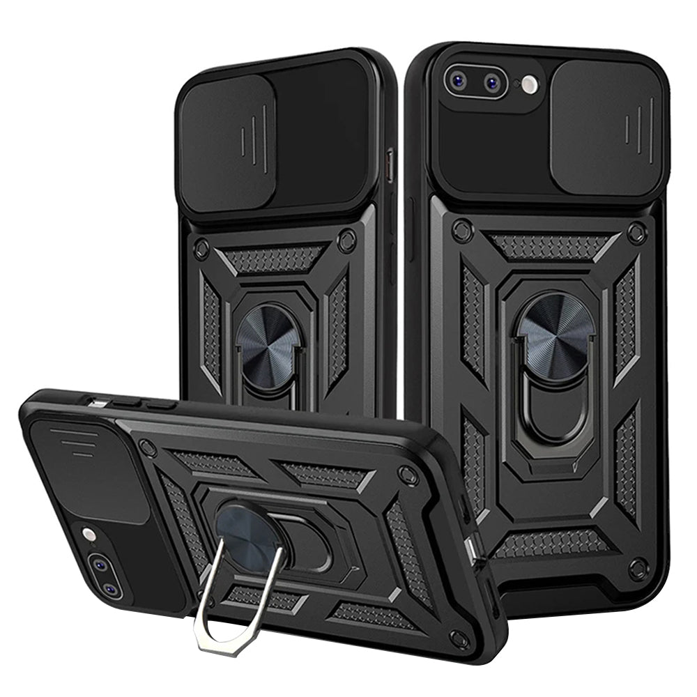 Funda para Apple iPhone 8 Plus / 7 Plus, Techsuit, CamShield, Negra