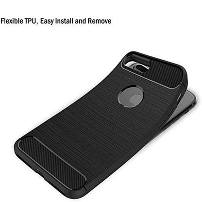 Funda para Apple iPhone 8 Plus, Techsuit, Carbono, Negra