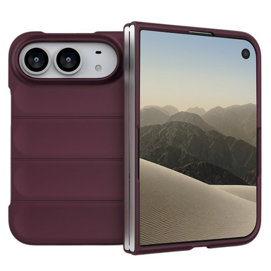 Funda para Apple iPhone Duo, Techsuit, Magic Shield, color burdeos oscuro