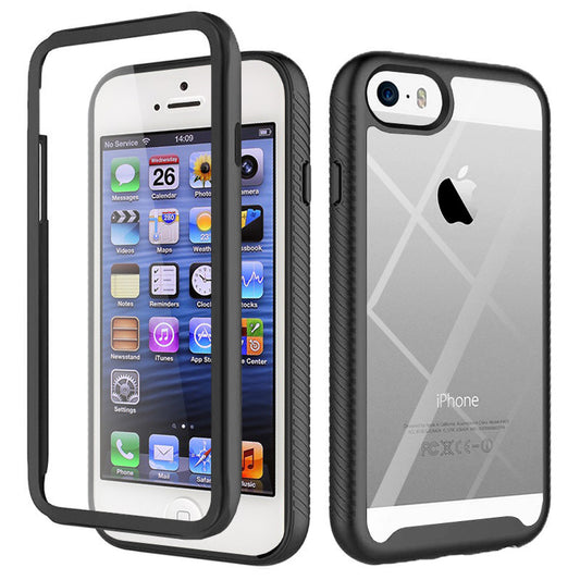 Funda para Apple iPhone SE (2016) / 5 / 5s, Techsuit, Defense360 Pro, Negra