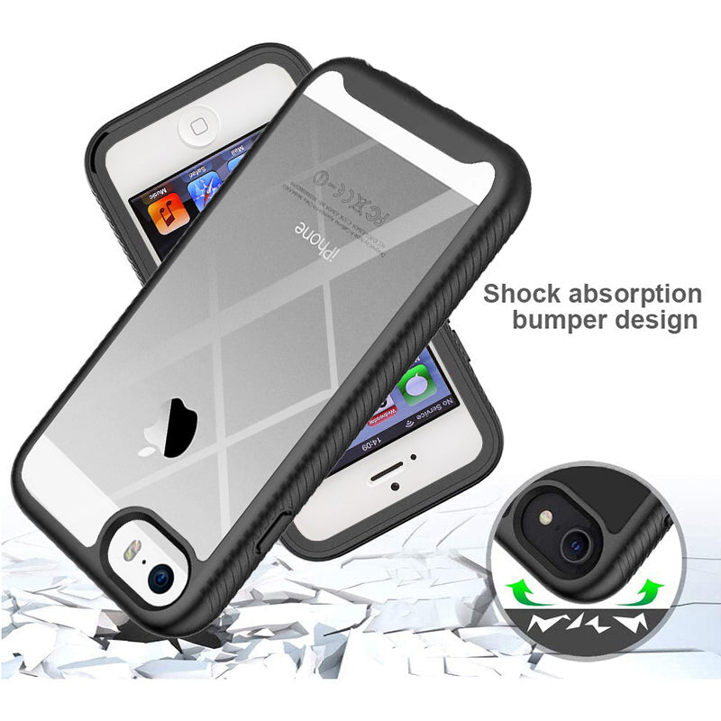 Case for Apple iPhone SE (2016) / 5 / 5s, Techsuit, Defense360 Pro, Black