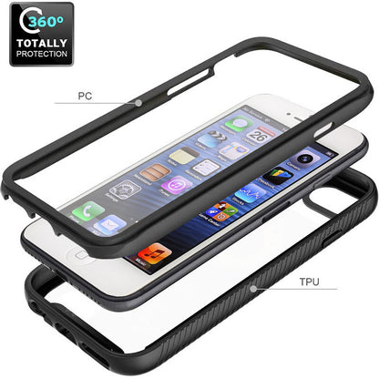 Case for Apple iPhone SE (2016) / 5 / 5s, Techsuit, Defense360 Pro, Black