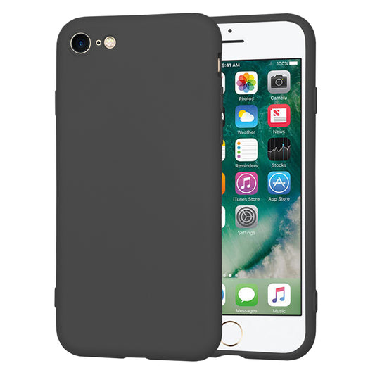 Funda para Apple iPhone SE (2022) / SE (2020) / 8 / 7, Techsuit, SoftFlex, Negra