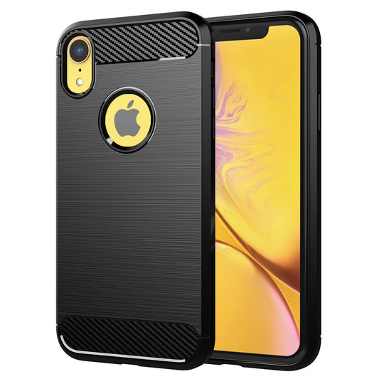 Funda para Apple iPhone XR, Techsuit, Carbono, Negra