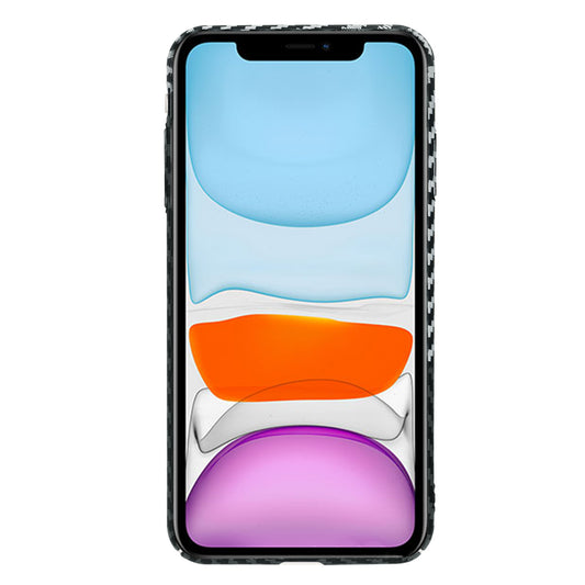 Funda para Apple iPhone XR, Techsuit, Carbonite FiberShell, Negra Gris