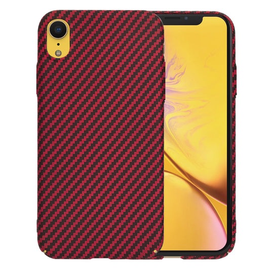 Funda para Apple iPhone XR, Techsuit, Carbonite FiberShell, Roja