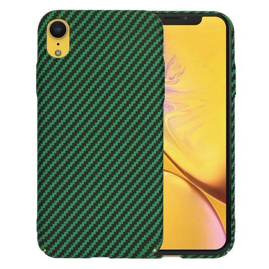 Funda para Apple iPhone XR, Techsuit, Carbonite FiberShell, Verde