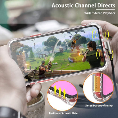 Funda para Apple iPhone XR, Techsuit, Antichoque Transparente, Transparente