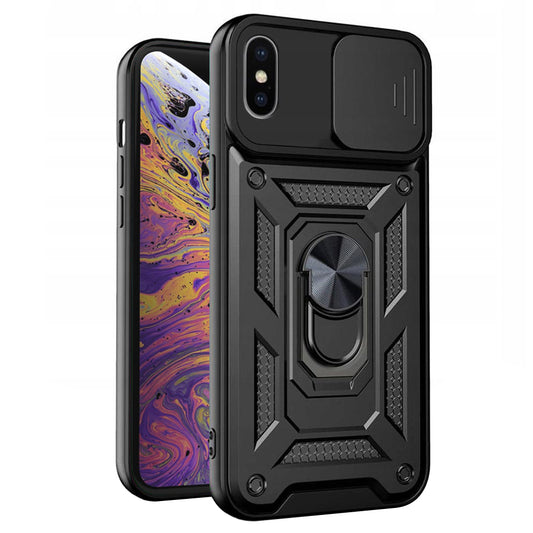 Funda para Apple iPhone XS Max, Techsuit, CamShield, Negra