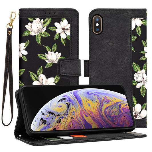Funda para Apple iPhone XS Max, Techsuit, FlipCraft, Negra