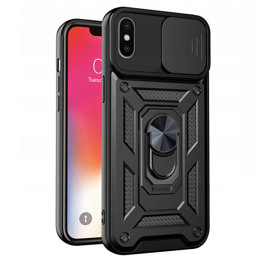 Funda para Apple iPhone XS / X, Techsuit, CamShield, Negra