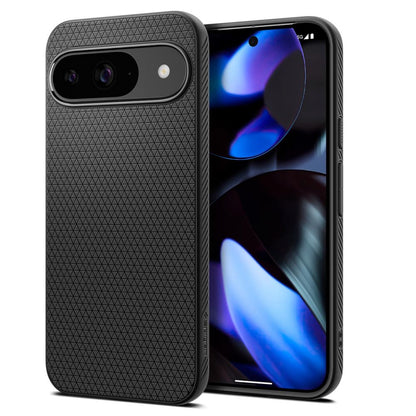 Funda para Google Pixel 9/9 Pro, Spigen, Liquid Air Matte, Negro ACS07682 