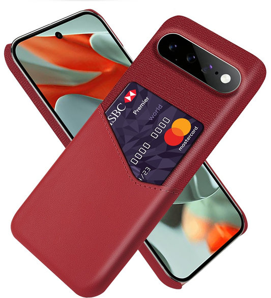 Funda para Google Pixel 11 Pro XL, OEM, Porta Tarjetas, Roja