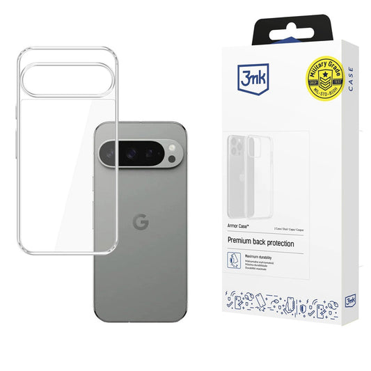 Funda para Google Pixel 10 Pro / 10, 3MK, Armor, Transparente
