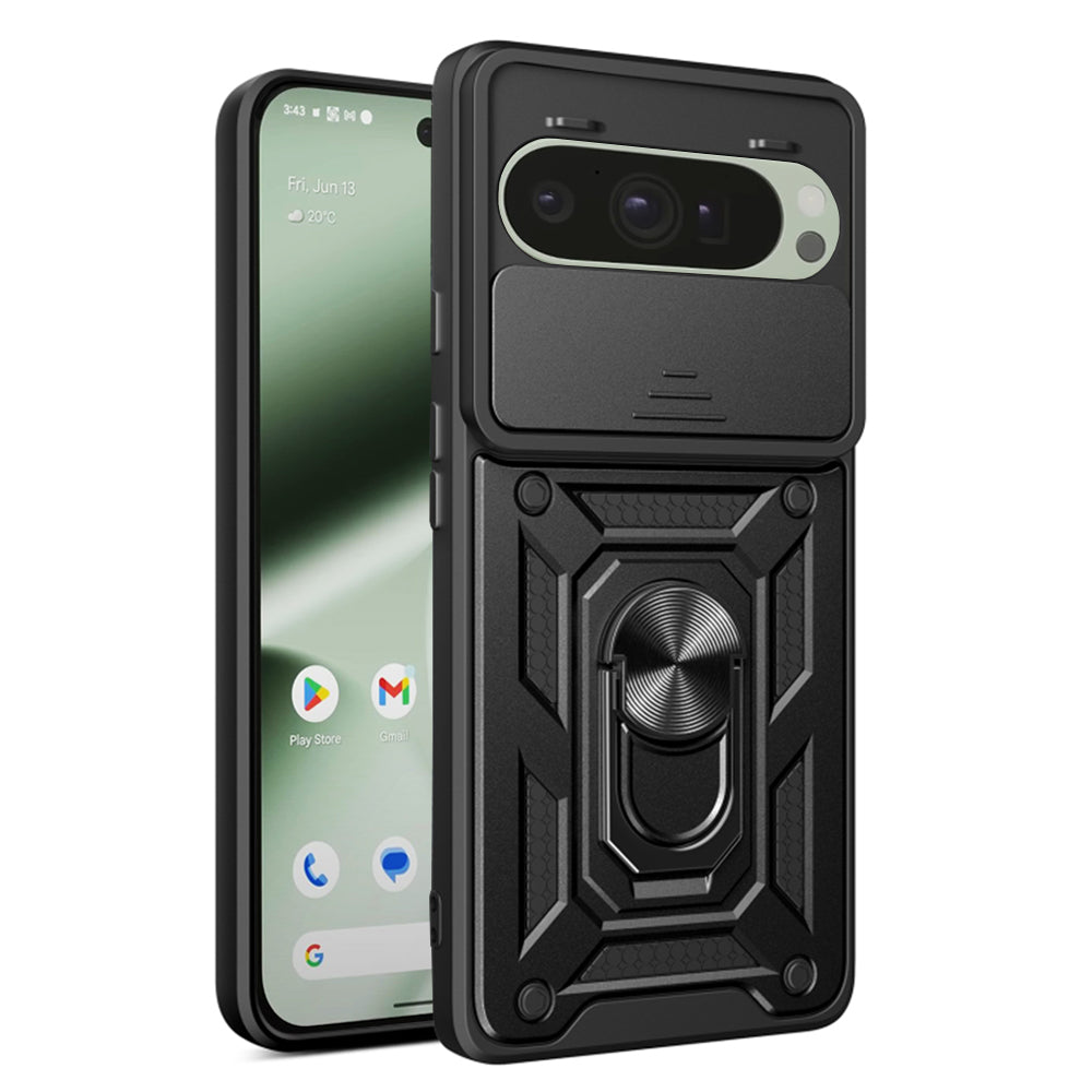 Case for Google Pixel 10 Pro / 10, Techsuit, CamShield, Black
