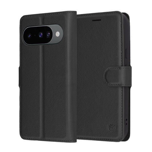 Funda para Google Pixel 10 Pro / 10, Techsuit, Leather Folio, Negra