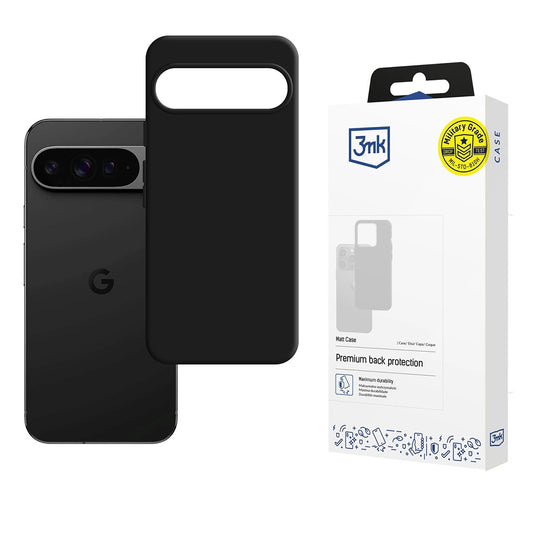 Funda para Google Pixel 10 Pro XL, 3MK, Negra Mate