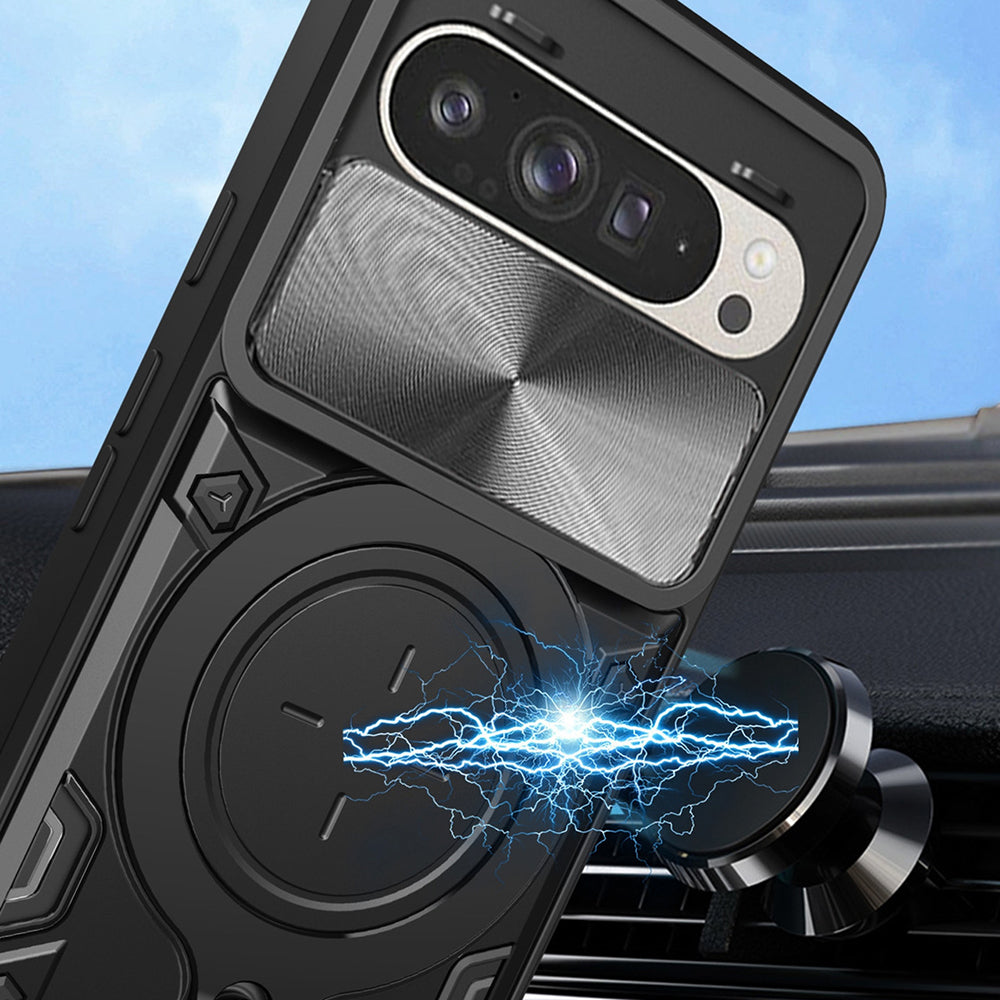 Funda para Google Pixel 10 Pro XL, Techsuit, CamGuard Pro, Rosa Dorado
