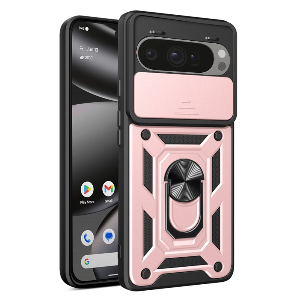 Funda para Google Pixel 10 Pro XL, Techsuit, CamShield, Rosa