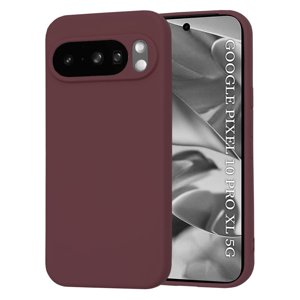 Funda para Google Pixel 10 Pro XL, Techsuit, SoftFlex, Granate