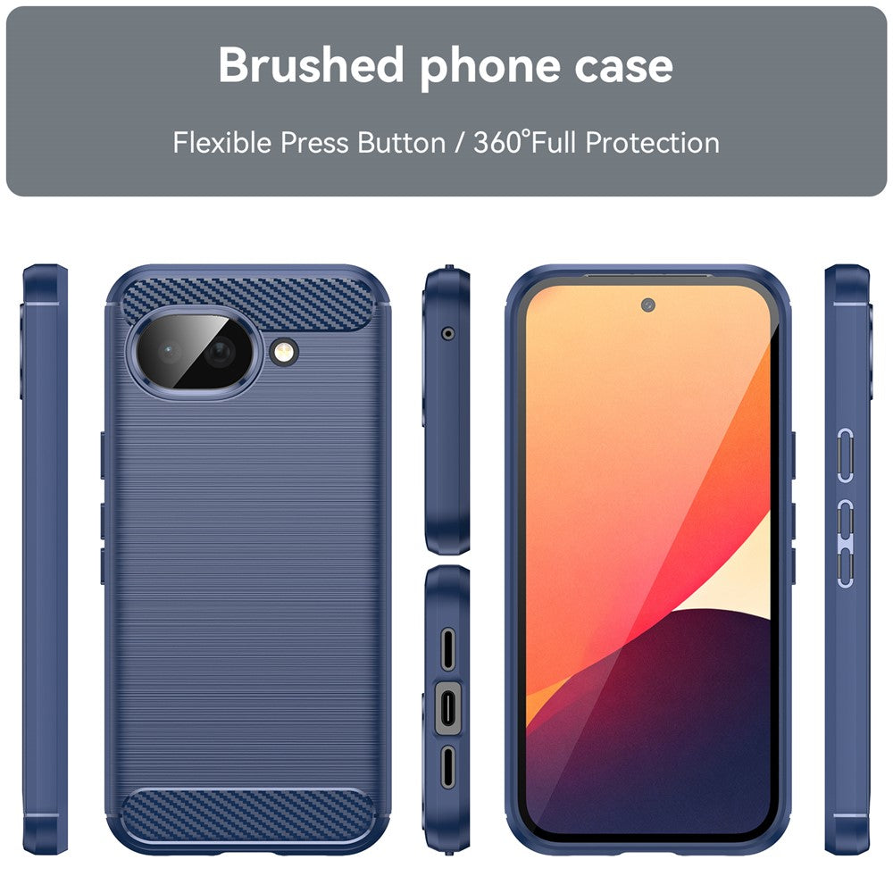 Funda para Google Pixel 10a, Techsuit, Carbono, Azul