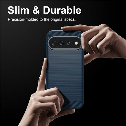Funda para Google Pixel 11 Pro / 11, Techsuit, Carbono, Azul
