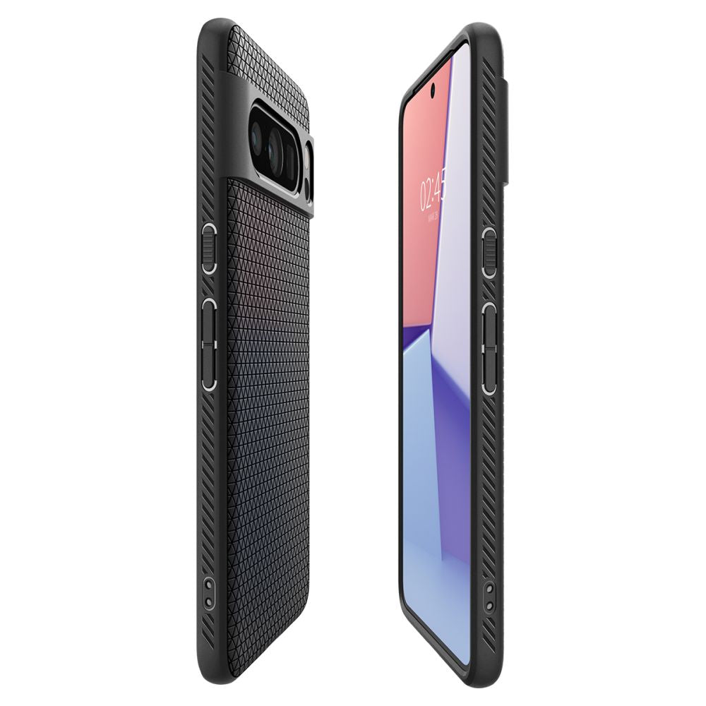 Funda para Google Pixel 8 Pro, Spigen, Liquid Air Matte, Negro ACS06311