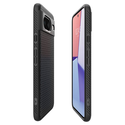 Funda para Google Pixel 8, Spigen, Liquid Air Matte, Negro ACS06274