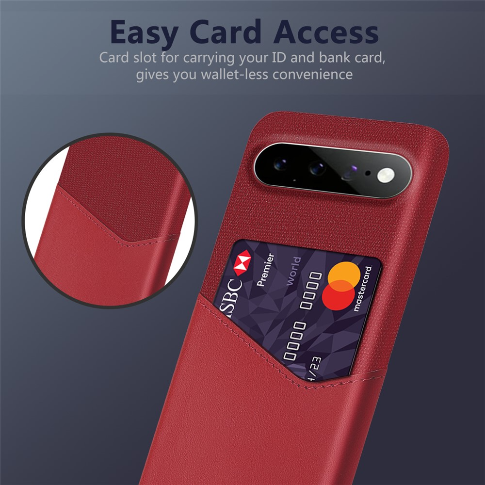 Funda para Google Pixel 11 Pro XL, OEM, Porta Tarjetas, Roja