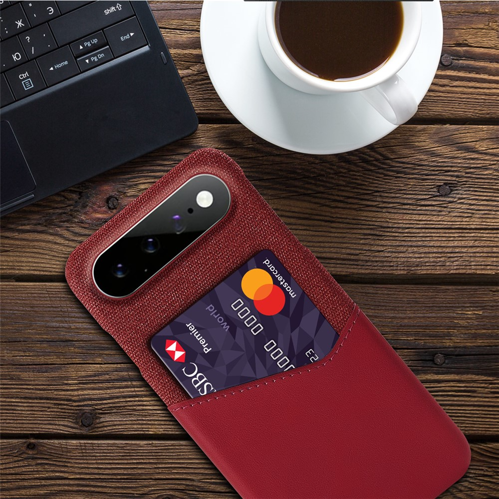 Funda para Google Pixel 11 Pro XL, OEM, Porta Tarjetas, Roja